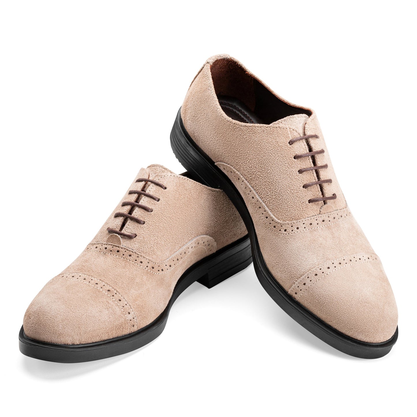 Brogue Oxfords - Beige