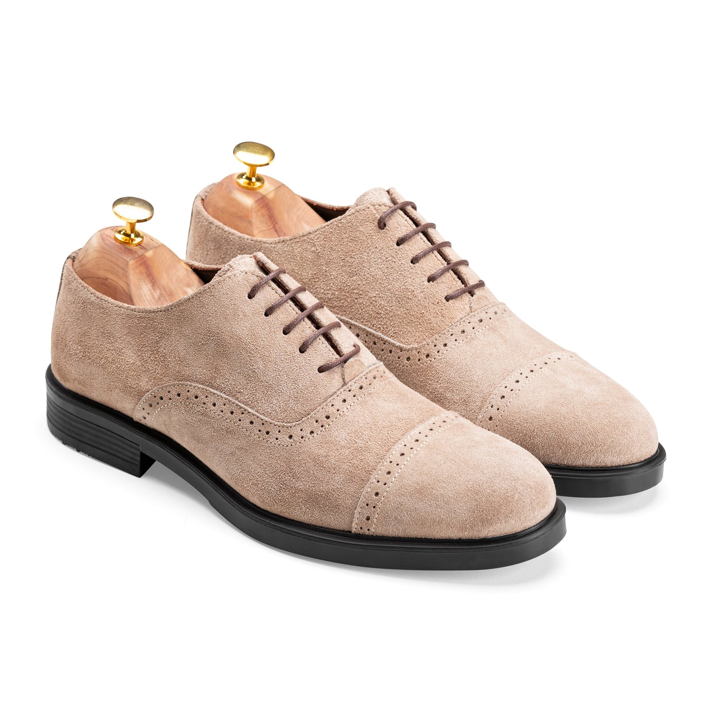 Brogue Oxfords - Beige